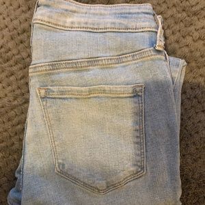 super skinny high rise jeans